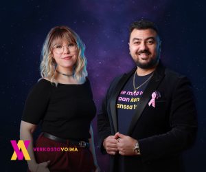 VERKOSTOVOIMA perustajat Timo Avdo ja Vilhelmiina Vesterinen